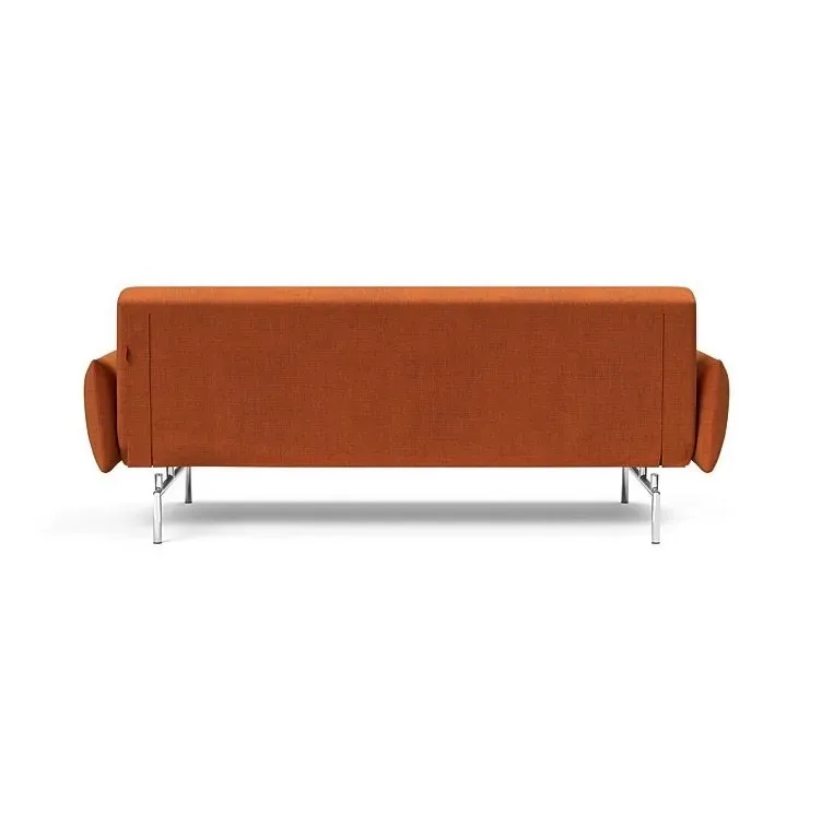 Illustration numéro 4 du produit INNOVATION LIVING  Canapé lit JILLIS ARMS avec accoudoirs tissu Esina Rust Orange