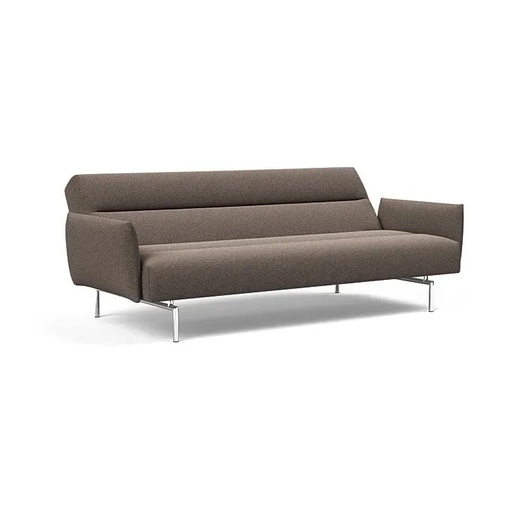 Illustration numéro 4 du produit INNOVATION LIVING  Canapé lit JILLIS ARMS avec accoudoirs tissu Bouclé Taupe