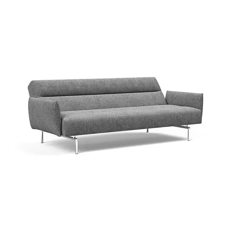 Illustration numéro 4 du produit INNOVATION LIVING  Canapé lit JILLIS ARMS avec accoudoirs tissu Twist Charcoal