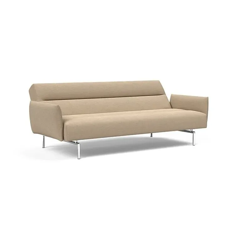 Illustration numéro 4 du produit INNOVATION LIVING  Canapé lit JILLIS ARMS avec accoudoirs tissu Phobos Mocha