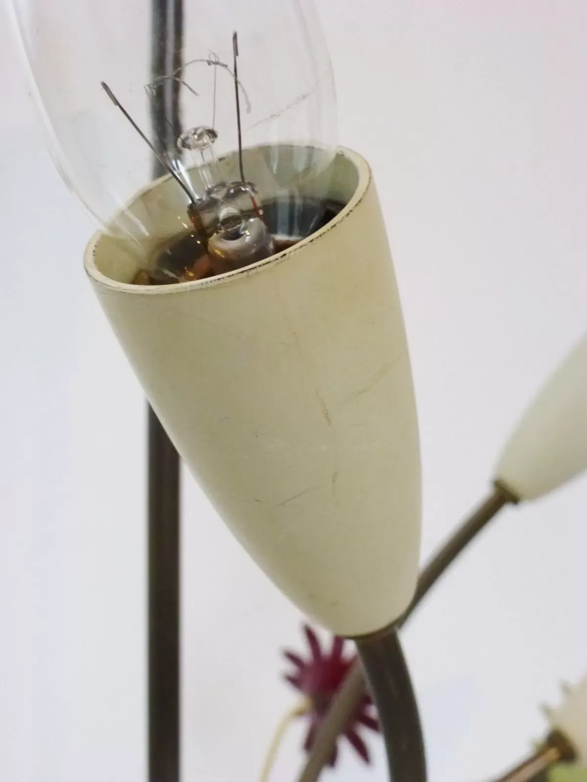 Illustration numéro 4 du produit Superbe plafonnier bouquet de fleurs années 50 vintage design 50's rockabilly lamp