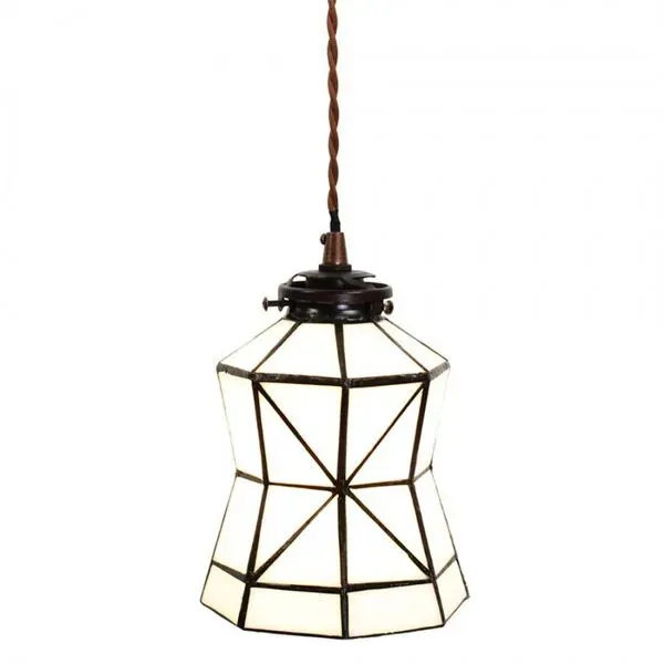 Illustration numéro 4 du produit Lampe à suspension Tiffany à boucle