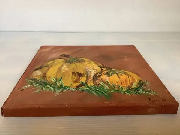 Illustration numéro 4 du produit Petit tableau nature morte huile sur toile signée