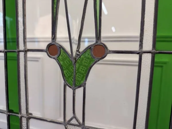 Illustration numéro 4 du produit Paravent en vitrail colonial anglais