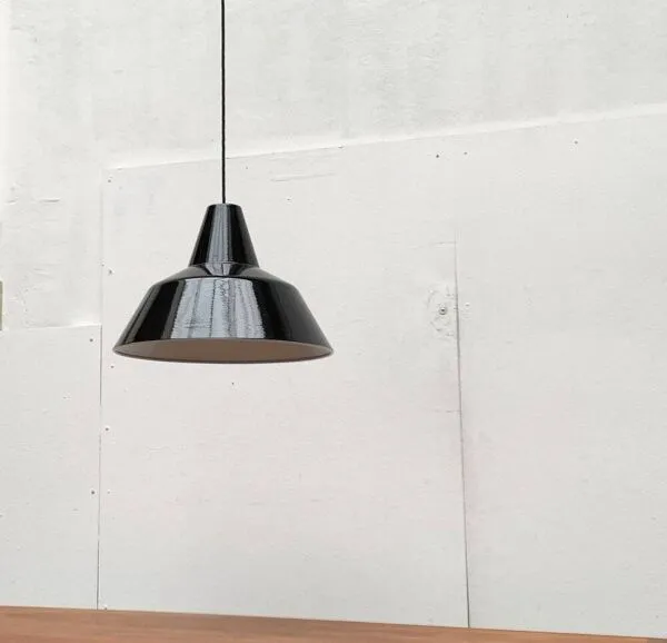 Illustration numéro 4 du produit Suspension danoise Mid-Century en émail pour Louis Poulsen, années 1960