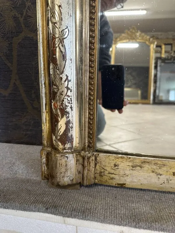 Illustration numéro 4 du produit Miroir Louis Philippe argent 133x  98