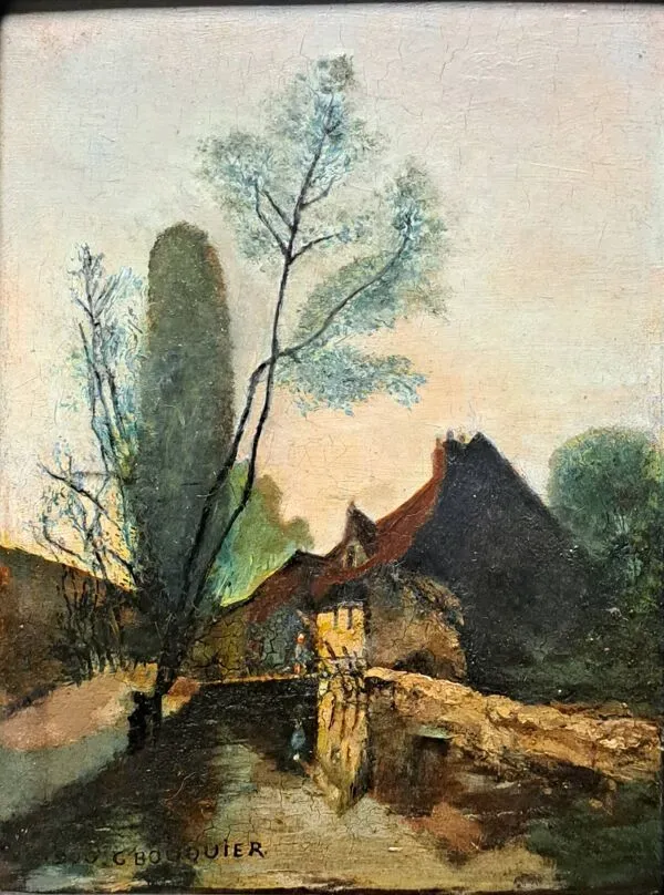 Illustration numéro 4 du produit Tableau impressionniste, huile sur bois signée - école du Nord