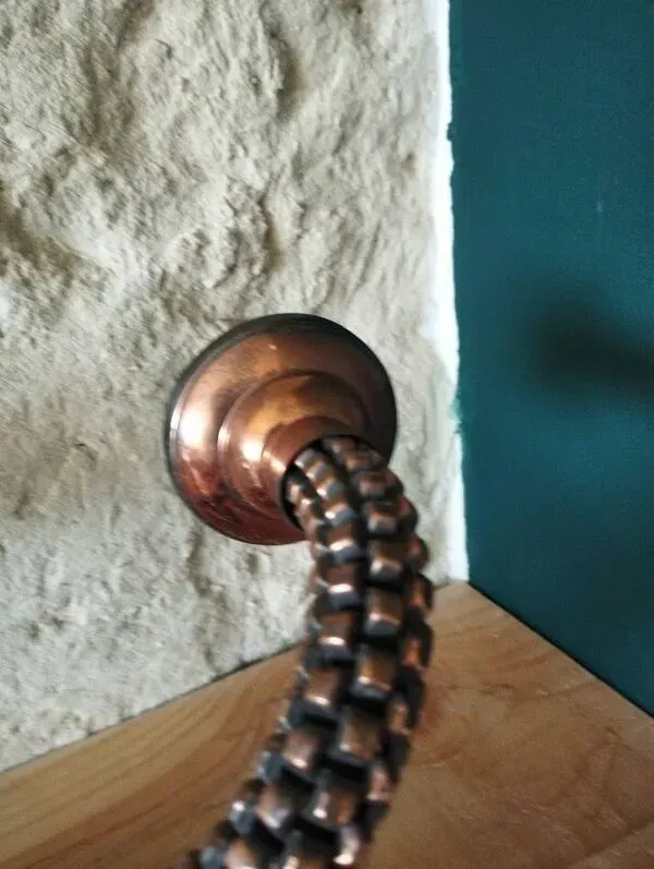 Illustration numéro 4 du produit Duo d’Appliques Vintage Articulées – Cuivre & Métal   Style Art déco / Indu