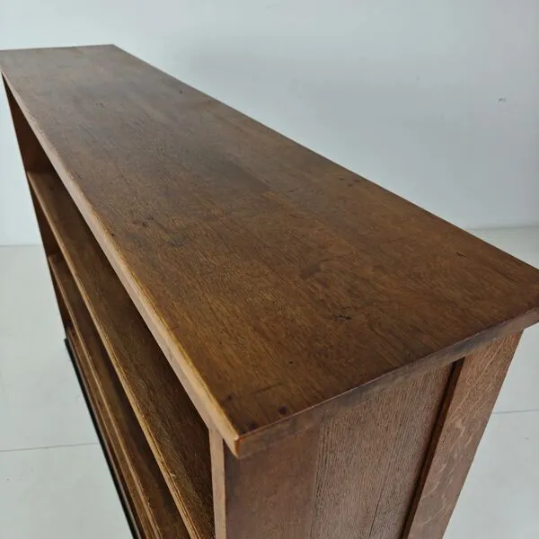 Illustration numéro 4 du produit Bibliothèque ouverte en chêne Art Déco École d'Amsterdam – années 1920