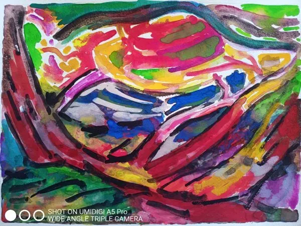 Illustration numéro 4 du produit pierre Lacroux (1909-1993) Gouache sur papier 24 x 32 cm  datée 1989 -(285)