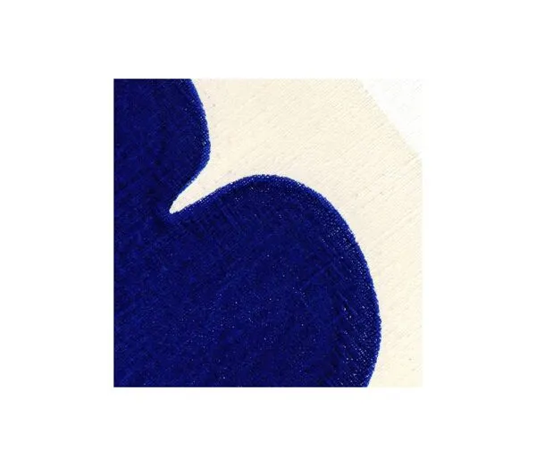 Illustration numéro 4 du produit peinture abstraite sur papier bleue outremer  signée Eawy