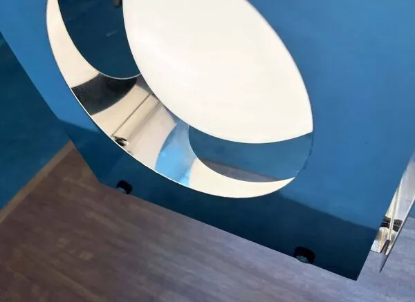 Illustration numéro 4 du produit Suspension en métal et verre cubo de style Space Age italien du milieu du siècle par Tronconi, années 1960