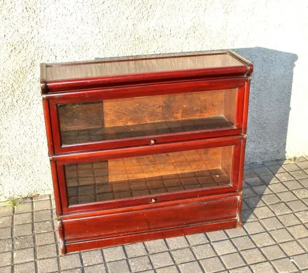 Illustration numéro 4 du produit Bibliothèque vitrée en Acajou THE GLOBE WERNICKE LONDON 1900 meuble métier