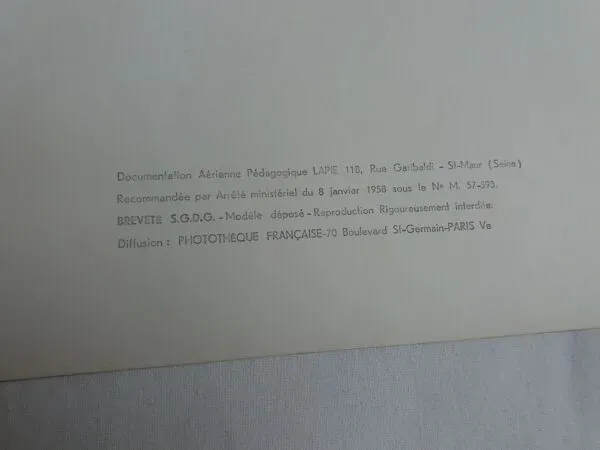 Illustration numéro 4 du produit Photographie aérienne LaPie 1958 La Marne en aval d'Epernay Damery