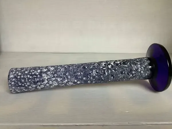 Illustration numéro 4 du produit Grand vase soliflore Scavo bleu cobalt