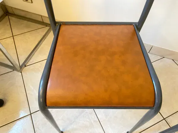 Illustration numéro 4 du produit 2 chaises d’école adulte mullca 510 design vintage années 60 originale