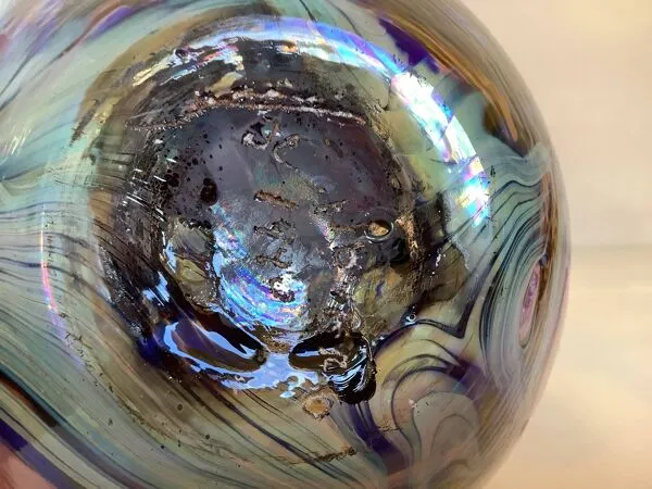 Illustration numéro 4 du produit Vase en cristal soufflé Novaro Jean Claude