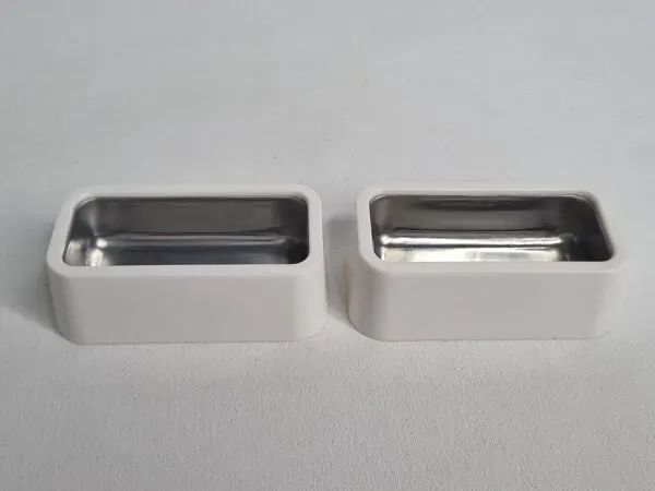 Illustration numéro 4 du produit Paire de beurriers design Raymond Loewy, édition 1970, 8 cm