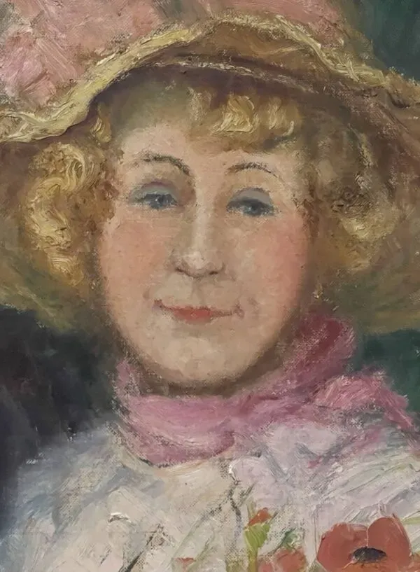 Illustration numéro 4 du produit Georges Regnault (1898-1979) - Huile sur toile - Signée - Portrait - XX