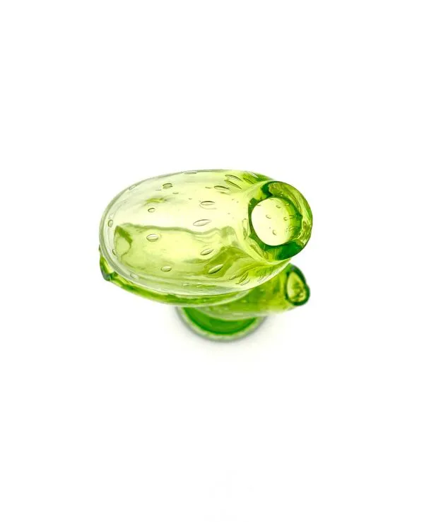 Illustration numéro 4 du produit Vase Cactus Sculptural - Murano - Verre Bullicante - Vert vibrant
