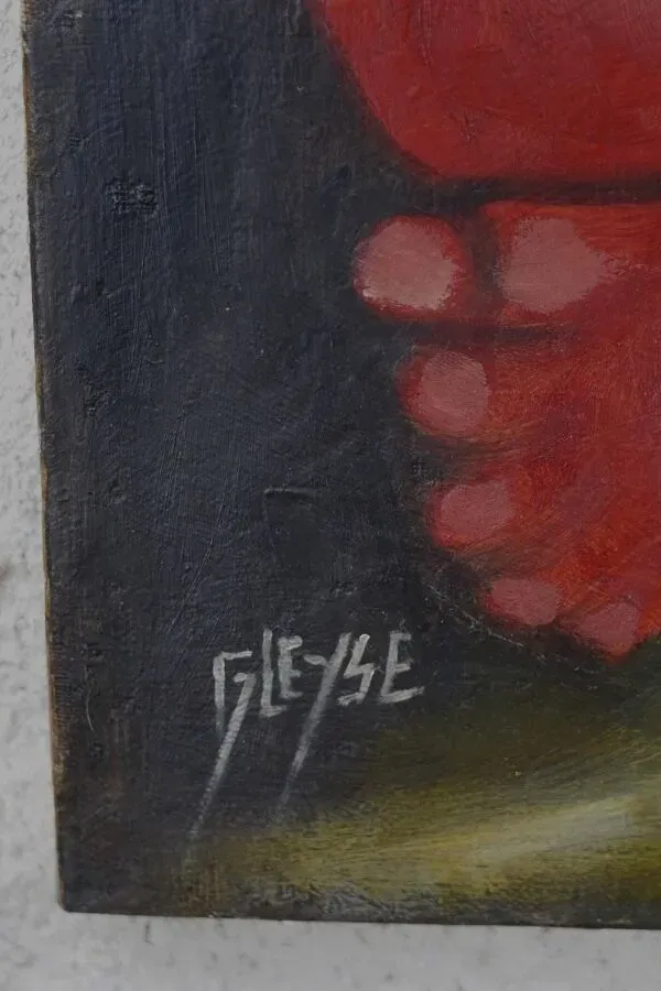 Illustration numéro 4 du produit Tableau ''Nue Cubiste'', huile sur toile signée Gleyse