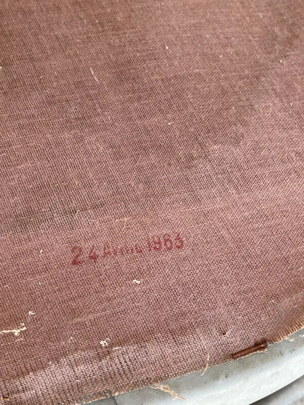 Illustration numéro 4 du produit Chaise de bureau industrielle bleu-gris