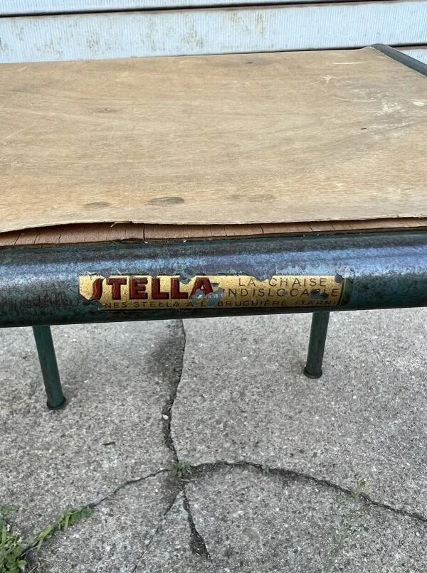 Illustration numéro 4 du produit (Lot) 26 anciennes chaises école/bistrot Stella