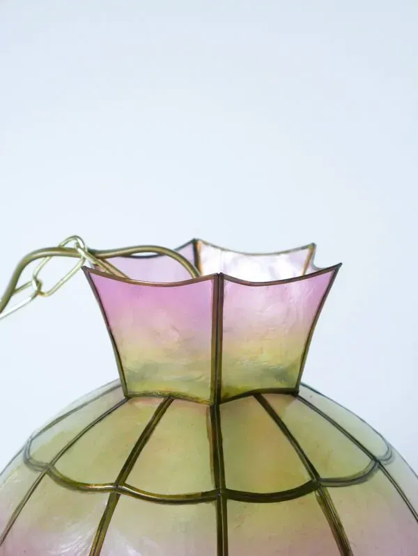 Illustration numéro 4 du produit suspension en nacre Rose et Jaune, 1970