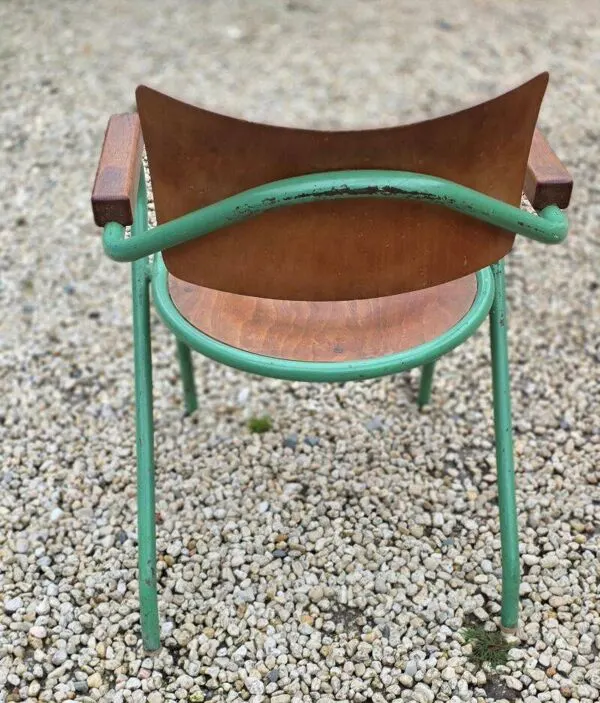 Illustration numéro 4 du produit Fauteuil d'instituteur en tube année 1950