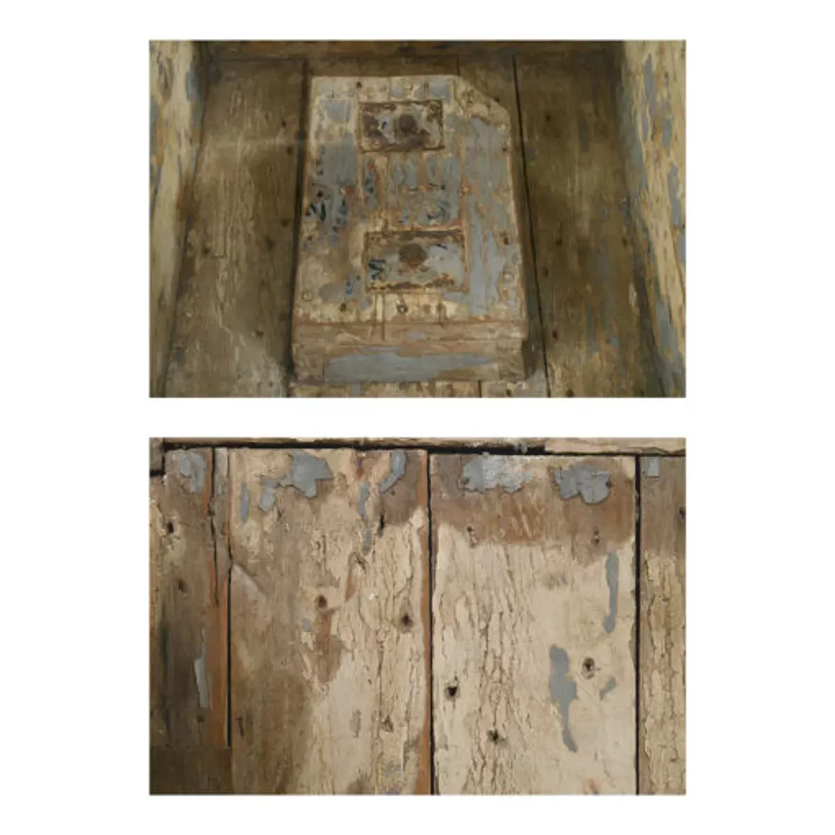 Illustration numéro 4 du produit Table en teck ancien et verre