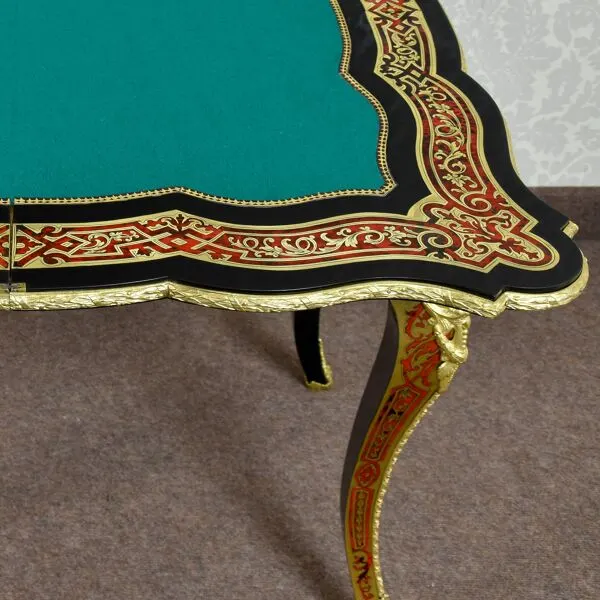 Illustration numéro 4 du produit Table de jeu portefeuille Boulle style Régence - XIXe