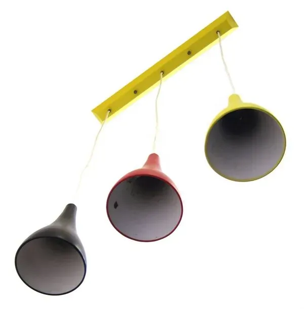 Illustration numéro 4 du produit Louis Kalff – pendentif vintage Philips jaune, rouge, noir