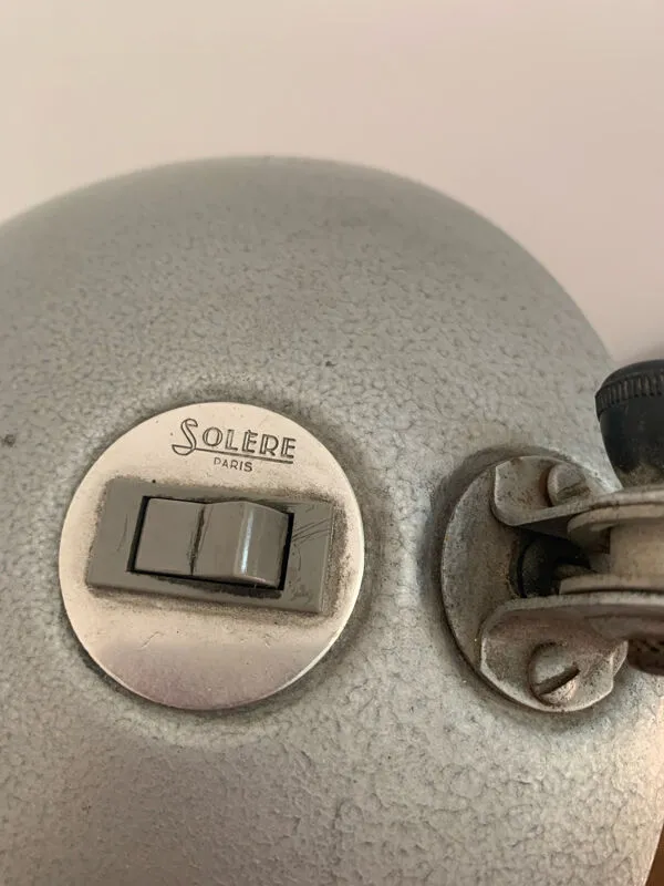 Illustration numéro 4 du produit Lampe de bureau industrielle Solère Paris - circa 1950