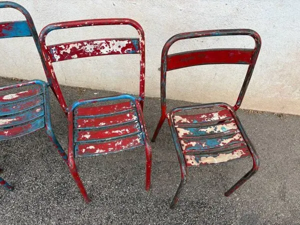 Illustration numéro 4 du produit Set de 4 chaises tolix T1