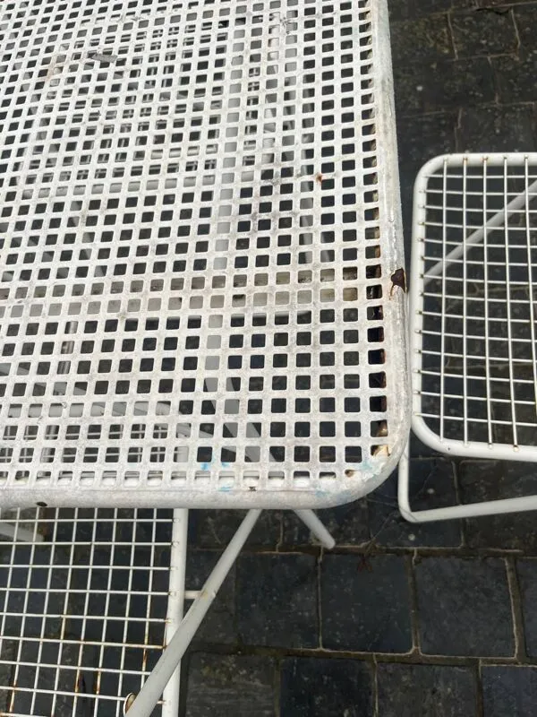 Illustration numéro 4 du produit Salon de terrasse vintage IKEA – Niels Gammelgaard – Table + 4 chaises