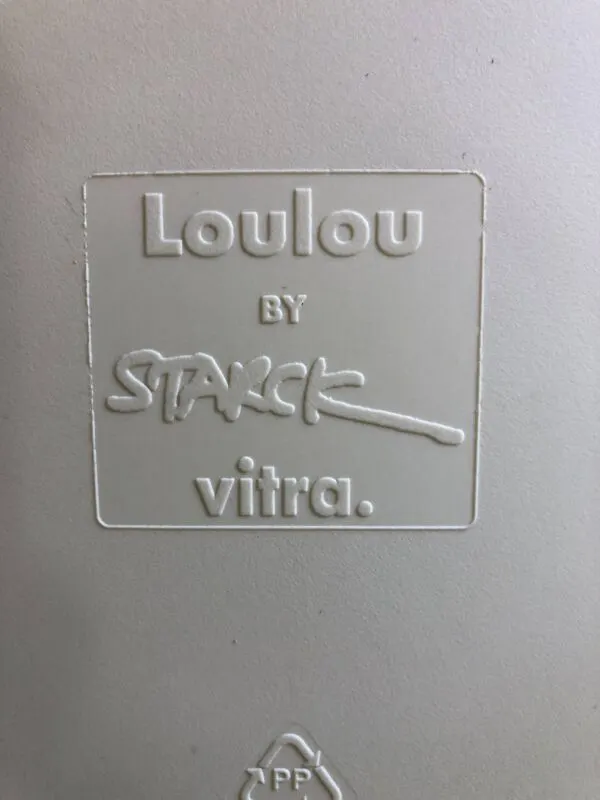 Illustration numéro 4 du produit Lot de 6 chaises jaunes pâles vintage designer Philippe Starck