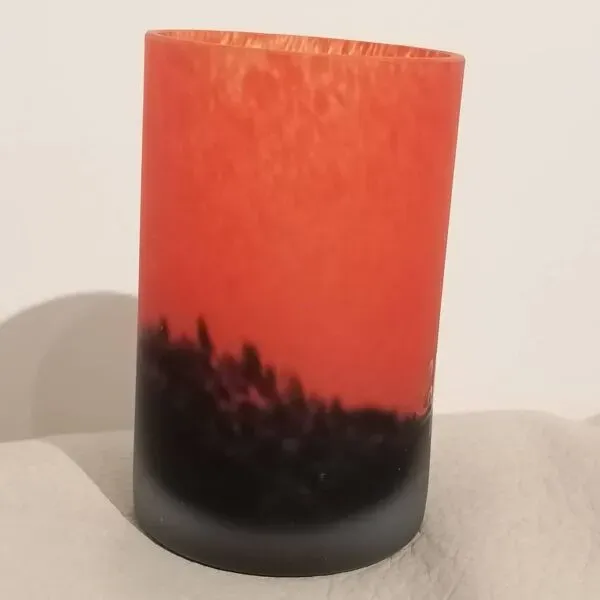 Illustration numéro 4 du produit Vase art déco pâte de verre ancien signé Laflor