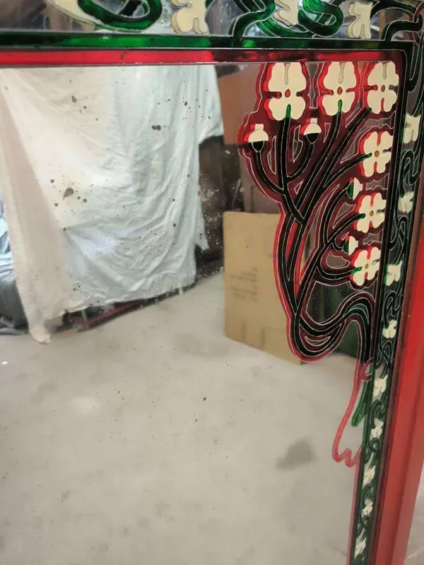 Illustration numéro 4 du produit Grand miroir de style art nouveau