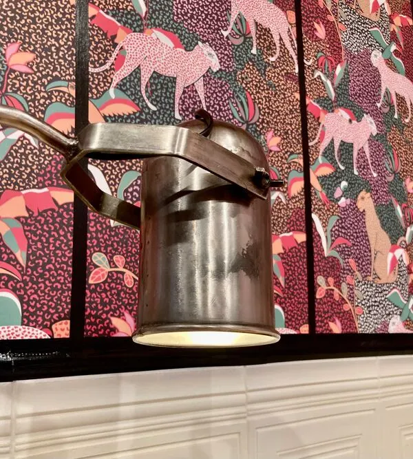 Illustration numéro 4 du produit Grande lampe métal modulable industrielle 1960.