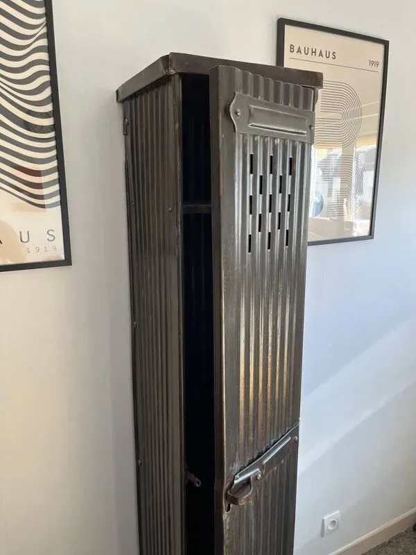 Illustration numéro 4 du produit Ancien vestiaire Strafor 1 porte vintage industriel