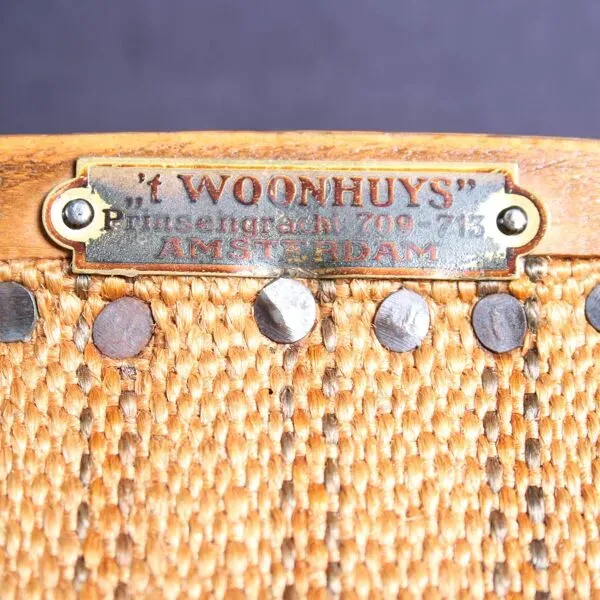 Illustration numéro 4 du produit Chaise de style Amsterdamse School des années 1920 par Paul Bromberg pour 't Woonhuys, Amst