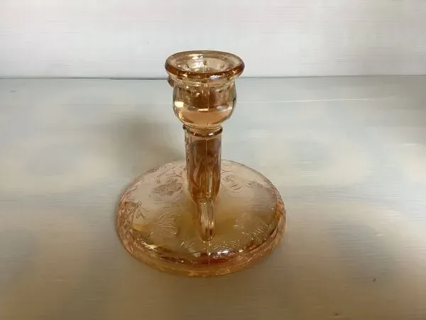 Illustration numéro 4 du produit Double bougeoir jaune irisé marigold carnival