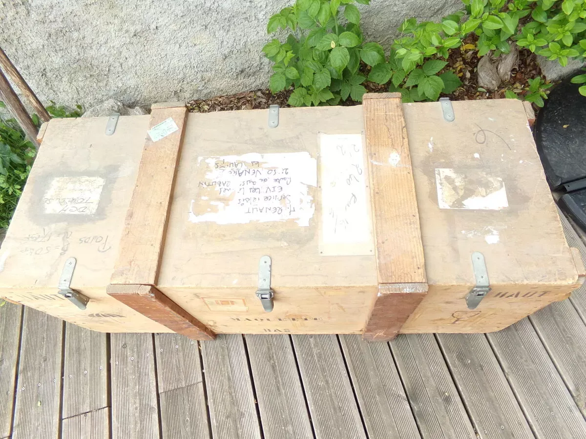 Illustration numéro 4 du produit Caisse en bois avec couvercle XXL