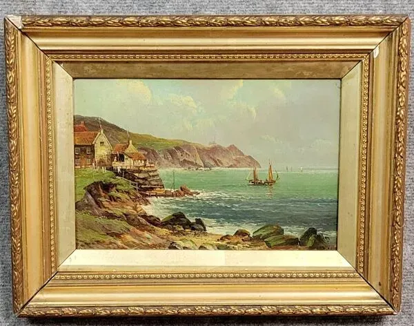 Illustration numéro 4 du produit Tableau:robert weir allan (1852-1942) : huile sur toile école anglaise époq