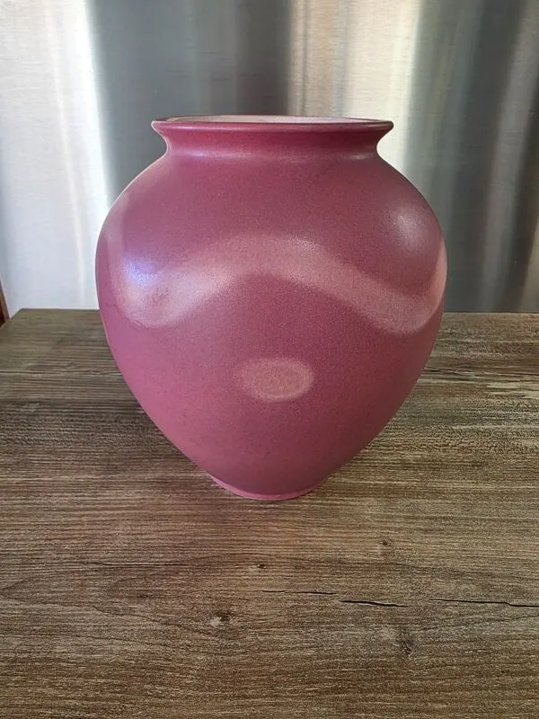 Illustration numéro 4 du produit Vase boule West Germany 650-21 scheurich Rose poudré vintage 70s