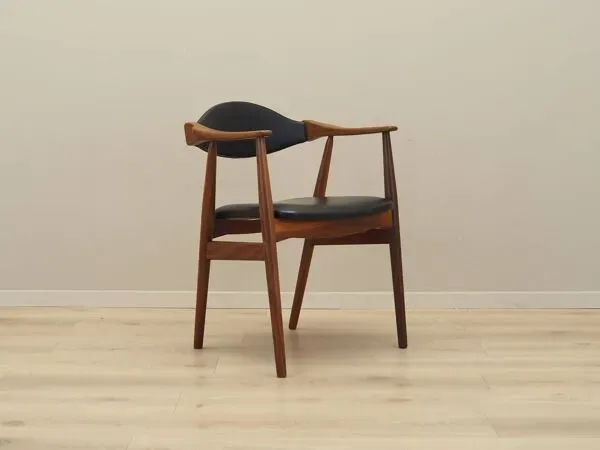Illustration numéro 4 du produit Ensemble de six chaises en teck, design danois, années 1970, fabrication : Farstrup Møbler