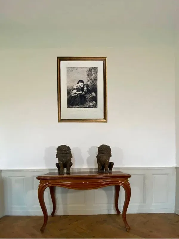 Illustration numéro 4 du produit Gravure par albert artigue, xixe B.esteban murillo, ''les marchands de fruits