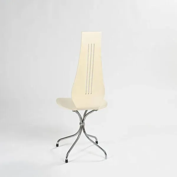Illustration numéro 4 du produit Paire de chaises M352 Lyre en contreplaqué moulé, Theo Häberli, 1968
