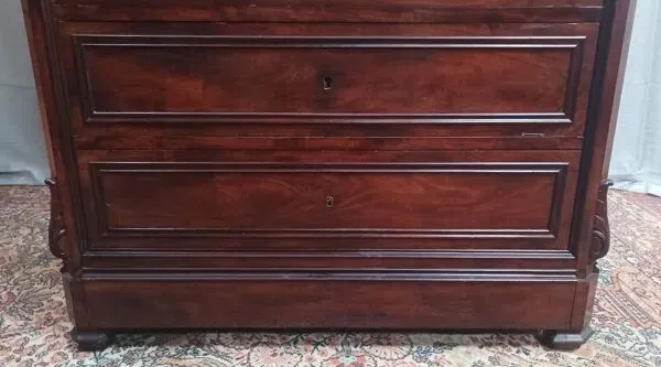 Illustration numéro 4 du produit Grand meuble de métier 8 tiroirs en acajou époque Napoléon III