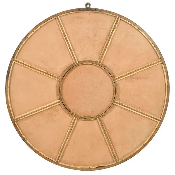 Illustration numéro 4 du produit Miroir industriel rond en métal (100cm x 3cm)